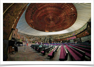 Inside the Church of the Rock.